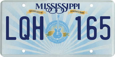 MS license plate LQH165