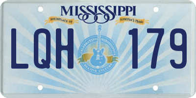 MS license plate LQH179