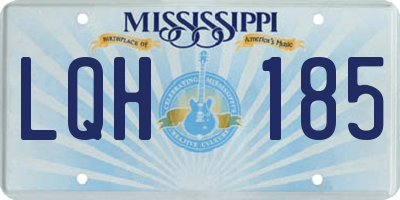MS license plate LQH185