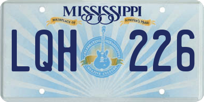 MS license plate LQH226