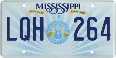MS license plate LQH264