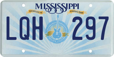 MS license plate LQH297