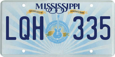 MS license plate LQH335