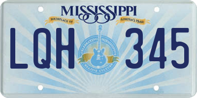 MS license plate LQH345