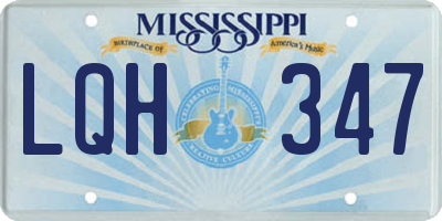 MS license plate LQH347