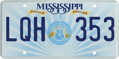 MS license plate LQH353
