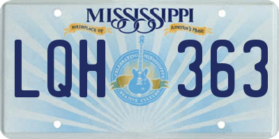 MS license plate LQH363