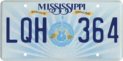 MS license plate LQH364