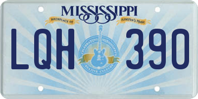 MS license plate LQH390