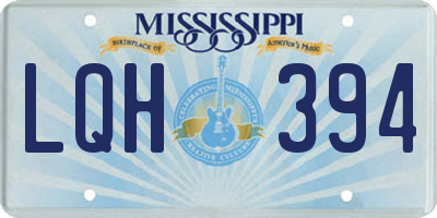 MS license plate LQH394