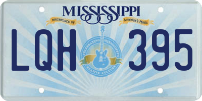MS license plate LQH395