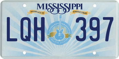 MS license plate LQH397