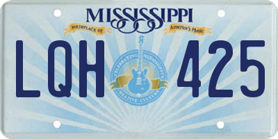 MS license plate LQH425
