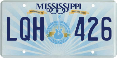 MS license plate LQH426