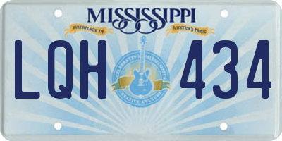 MS license plate LQH434