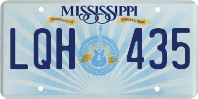 MS license plate LQH435