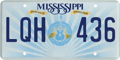 MS license plate LQH436