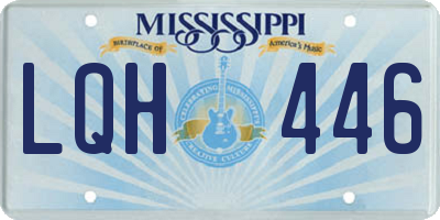 MS license plate LQH446