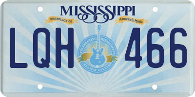 MS license plate LQH466