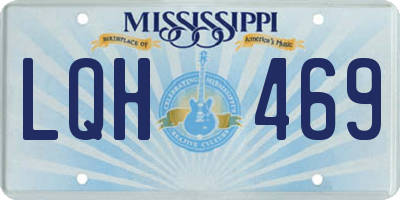 MS license plate LQH469