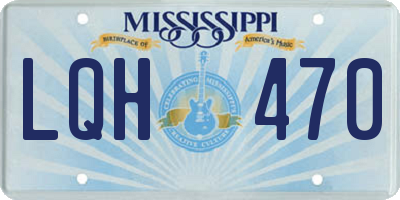 MS license plate LQH470