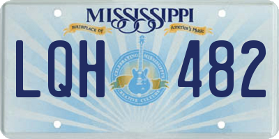 MS license plate LQH482