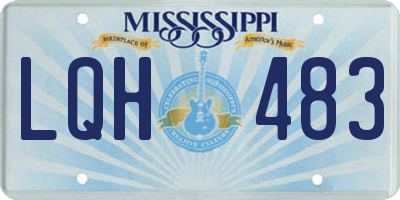 MS license plate LQH483