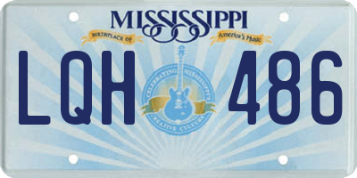 MS license plate LQH486
