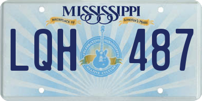 MS license plate LQH487