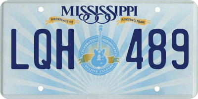 MS license plate LQH489