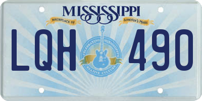 MS license plate LQH490