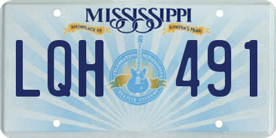MS license plate LQH491