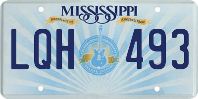 MS license plate LQH493