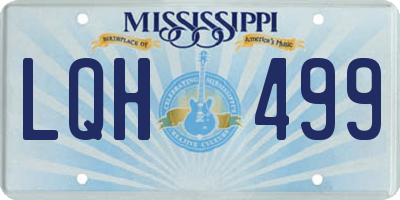 MS license plate LQH499