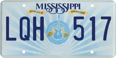 MS license plate LQH517