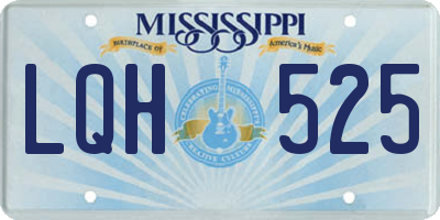 MS license plate LQH525