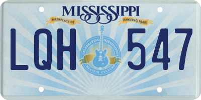 MS license plate LQH547
