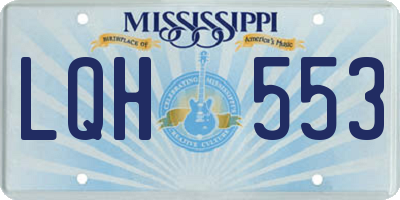 MS license plate LQH553