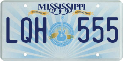 MS license plate LQH555