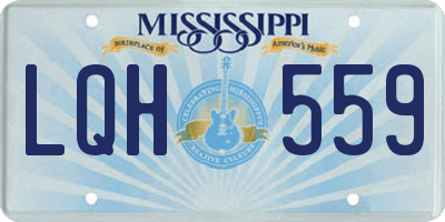 MS license plate LQH559