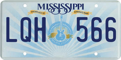 MS license plate LQH566
