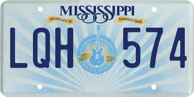 MS license plate LQH574