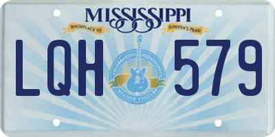 MS license plate LQH579