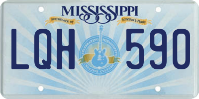 MS license plate LQH590