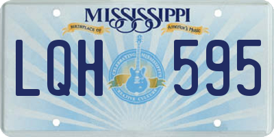MS license plate LQH595