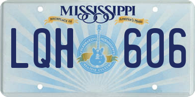 MS license plate LQH606