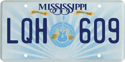 MS license plate LQH609