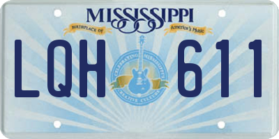 MS license plate LQH611