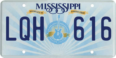 MS license plate LQH616