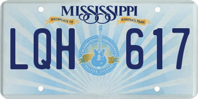 MS license plate LQH617